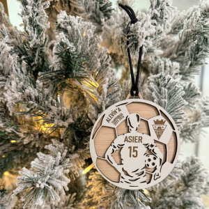 Bola navideña fútbol