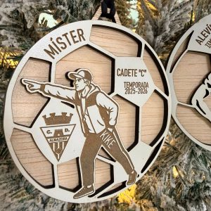 Bola navidad fútbol Entrenador