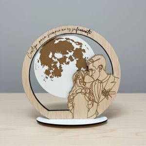 Placa Decorativa Luna